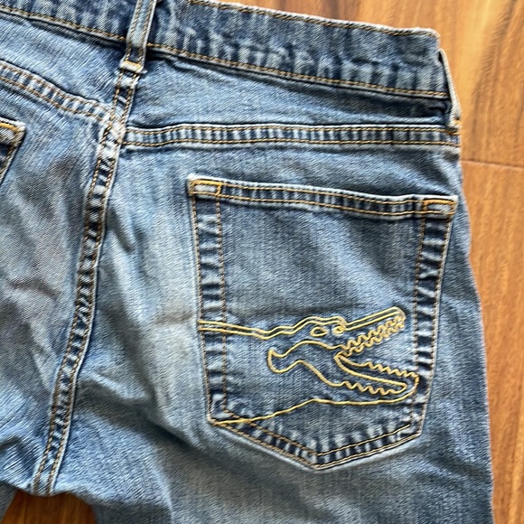 Lacoste 40 alligator 40 LBH Blue Jeans Boys Denim Pockets Zipper belt loops play - Picture 10 of 16